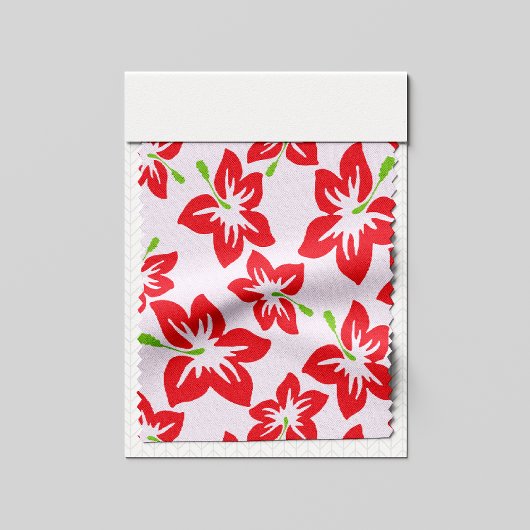 Roter Hibiskus, rote Blume, Muster von Blume Stoff
