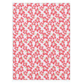 Roter Hibiskus, rote Blume, Muster von Blume Tischdecke (Vorderseite)