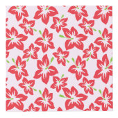 Roter Hibiskus, rote Blume, Muster von Blume Würfel (Rechts)