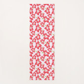 Roter Hibiskus, rote Blume, Muster von Blume Yogamatte (Vorderseite)