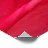 Roter Hibiskus Schließung von Pistil und Stamen Poster (Ecke)