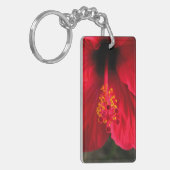 Roter Hibiskus Schlüsselanhänger (Vorderseite links)