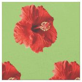 Roter Hibiskus Stoff (Nahaufnahme)