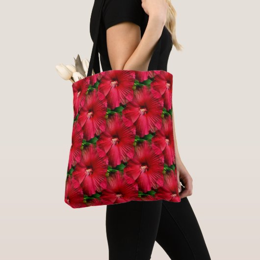 Roter Hibiskus....... Tasche (Von Nahem)