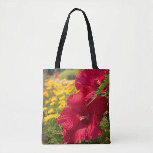 Roter Hibiskus Tasche