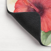 Roter Hibiskus-tropische Blumen-Malerei - multi Mousepad (Ecke)
