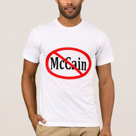 Roter Hieb durch McCain Shirt (Vorderseite)