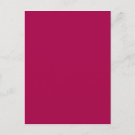 Roter Himbeerrosa Trend Farbe Hintergrund Postkarte (Vorderseite)