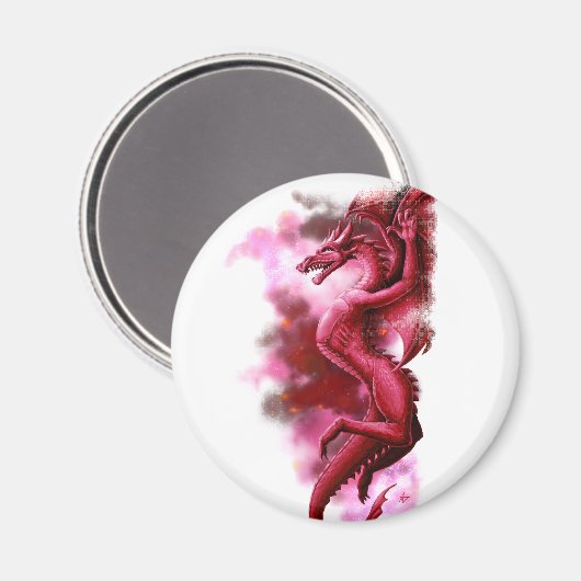 Roter Himmel am Morgen Magnet (Vorderseite/Rückseite)