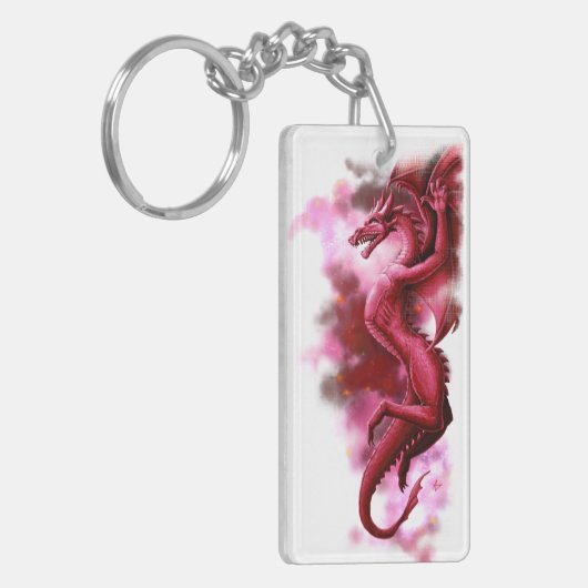 Roter Himmel am Morgen Schlüsselanhänger (Vorderseite links)