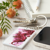 Roter Himmel am Morgen Schlüsselanhänger (Vorderseite rechts)