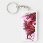 Roter Himmel am Morgen Schlüsselanhänger (Vorderseite)