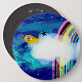 Roter Himmel Button (Vorne & Hinten)