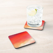 Roter Himmel in der Nacht Untersetzer (Rechte Seite)