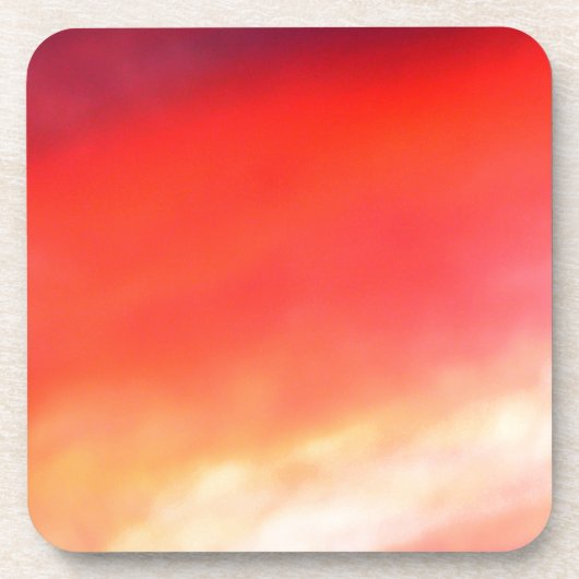 Roter Himmel in der Nacht Untersetzer (Vorderseite)