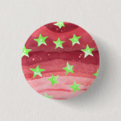 Roter Himmel mit Sternen Button (Vorderseite)