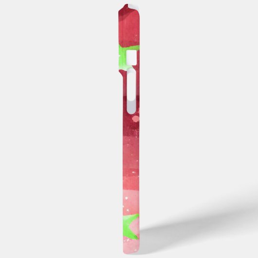 Roter Himmel mit Sternen Case-Mate iPhone Hülle (Rückseite / Links)