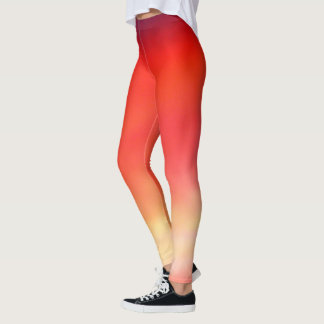 Roter Himmel nachts. Leggings
