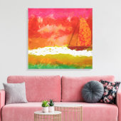 Roter Himmel segeln Leinwanddruck (Insitu (Wohnzimmer))