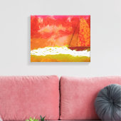Roter Himmel segeln Leinwanddruck (Insitu (Wohnzimmer))