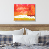 Roter Himmel segeln Leinwanddruck (Insitu (Schlafzimmer))