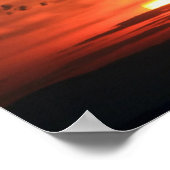 Roter Himmel über dem Tal Poster (Ecke)