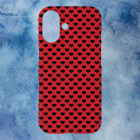 Roter Hintergrund für schwarze Herzen