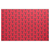 Roter Hintergrund Jubel Silhouette Stoff (Fat Quarter (45,7 x 55,9 cm))