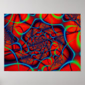 Roter Hintergrund Poster (Vorne)