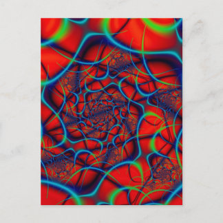 Roter Hintergrund Postkarte