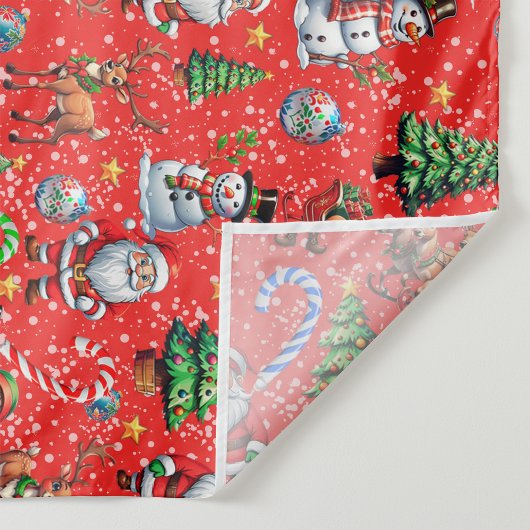 Roter Hintergrund Weihnachtsdekorationsmuster Wandteppich