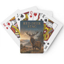 Roter Hirsch-Hirsch Hochlandwiese TIER-Poker