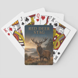 Roter Hirsch-Hirsch Hochlandwiese TIER-Poker Spielkarten