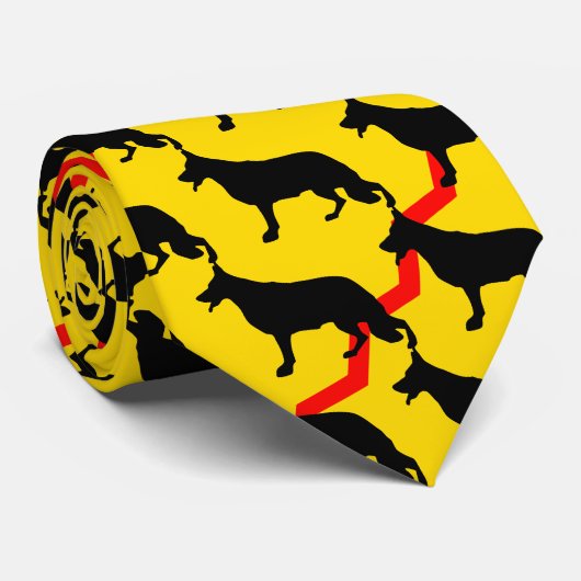Roter Hirtenhund Krawatte (Gerollt)
