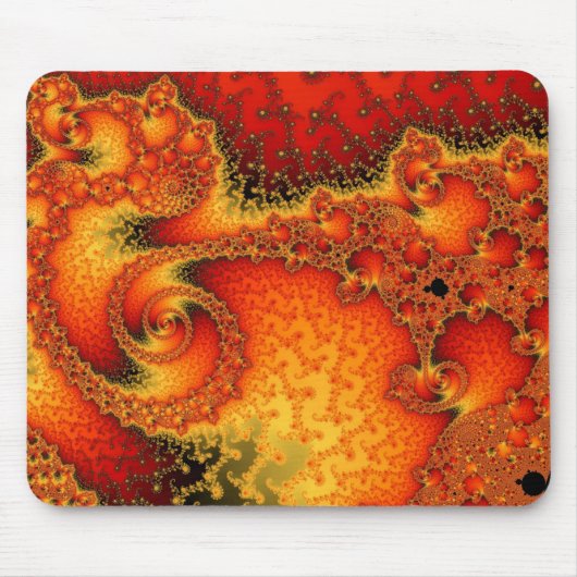 Roter Hitziger Feuerplatz-Mauspad Mousepad (Vorne)