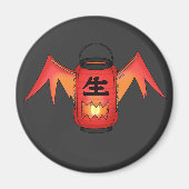Roter Hochinobake (Paper Lantern Ghost) Magnet (Vorne)