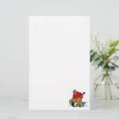 Roter Hockey-Tormann Briefpapier (Stehend Vorderseite)