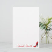 Roter hoher Absatz Briefpapier (Stehend Vorderseite)