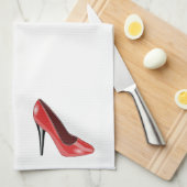 Roter hoher Absatz Küchentuch (Viertel Falte)