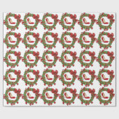 Roter Hoher Absatz / Weihnachtsbrand Geschenkpapier (Flach)