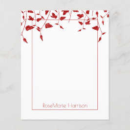 Roter Holiday Floral Border Paper