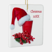 Roter Holiday-Party-Cup Keramikornament (Rechts)