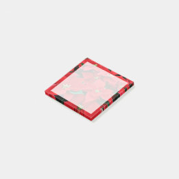 Roter Holiday Post-it Klebezettel