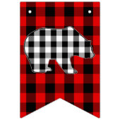 Roter Holzfäller-kariertes Bärn-alles- Gute zum Wimpelkette (Erste Fahne)