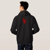 Roter Hoodie Logo des CR (Schwarz voll)