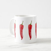 Roter Hot Chili Kaffeetasse (Vorderseite Links)