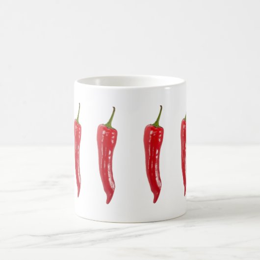 Roter Hot Chili Kaffeetasse (Mittel)