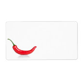 Roter Hot-Chili Pepper Abgeschieden auf weißem Hin (Vorne)