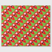 Roter Hot Chili Pepper Geschenkpapier (Flach)