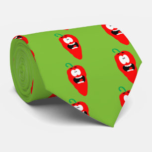 Roter Hot Chili Pepper Krawatte